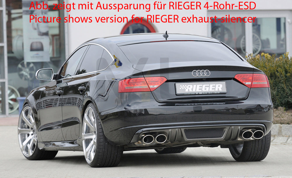 Rieger 00099885 Audi B8 B81 A5 Rear Diffuser 3 | ML Performance EU Car Parts