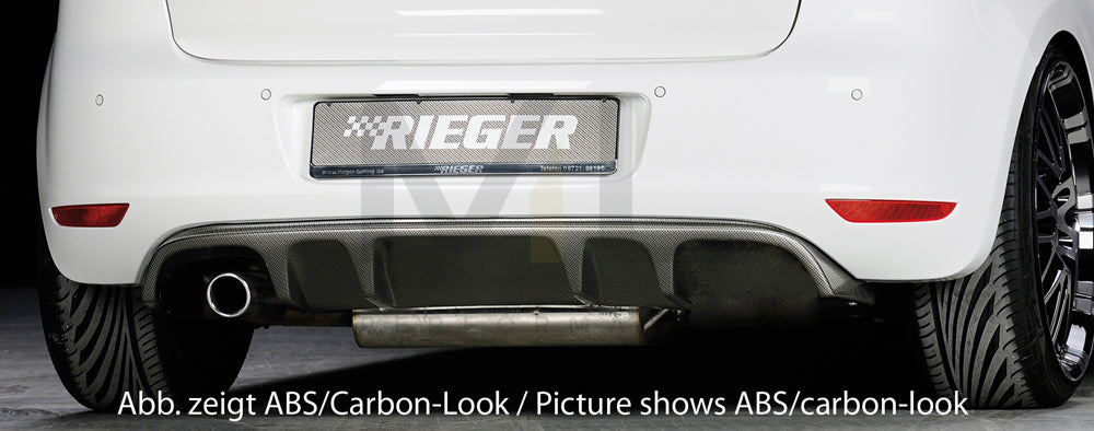 Rieger 00059510 VW Mk6 Golf Rear Diffuser 1 | ML Performance EU Car Parts