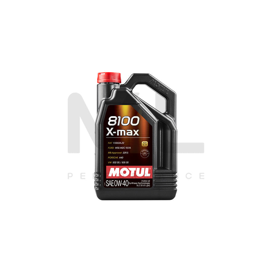 Motul 8100 X-Max 0w-40 Fully Synthetic Car Engine Oil 5l | Engine Oil | ML Car Parts UK | ML Performance