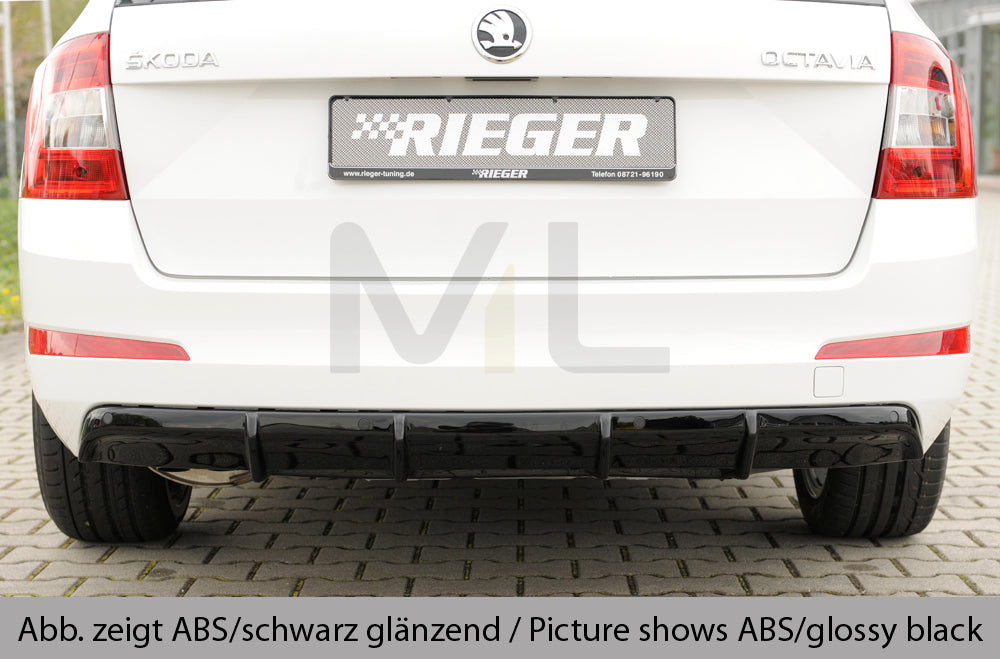 Rieger 00099292 Skoda 5E Octavia Rear Diffuser 5 | ML Performance EU Car Parts