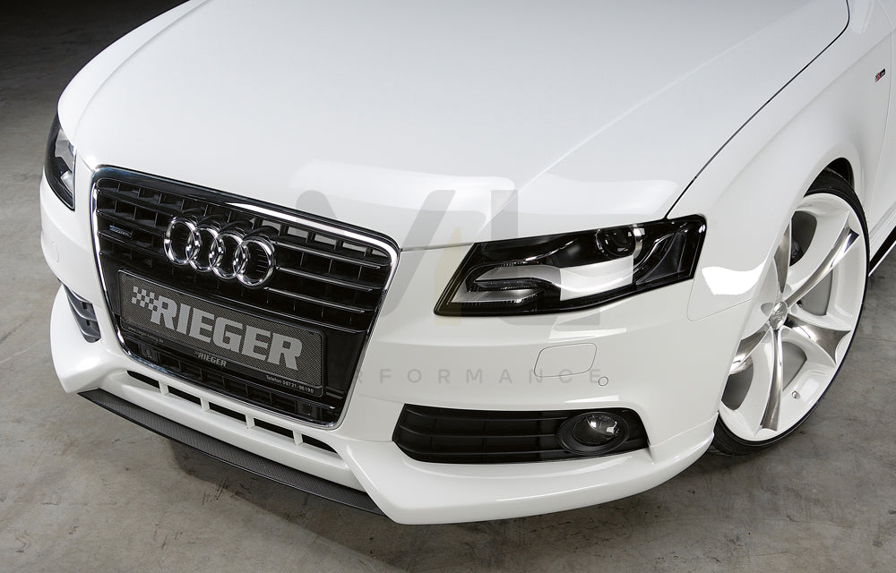 Rieger 00055501 Audi B8 B81 A4 Front Splitter 3 | ML Performance EU Car Parts