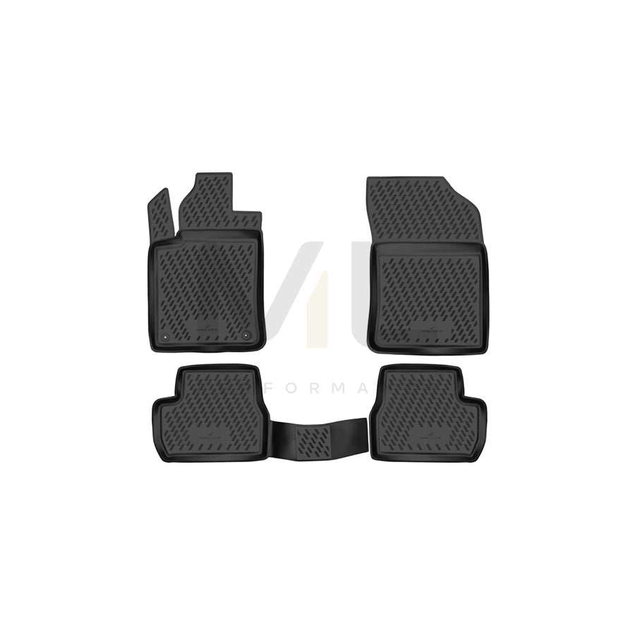 WALSER Tailored, XTR 75199 Floor mat set Elastomer, Front and Rear, Black | ML Performance Car Parts