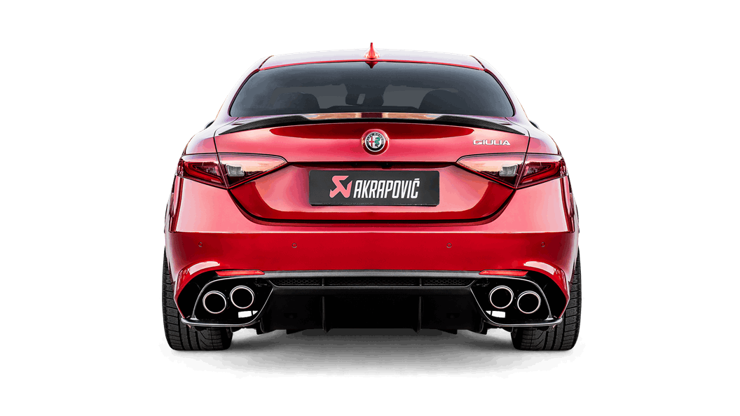 Akrapovic Alfa Romeo Giulia Quadrofoglio Evolution Line Titanium Exhaust System - ML Performance UK