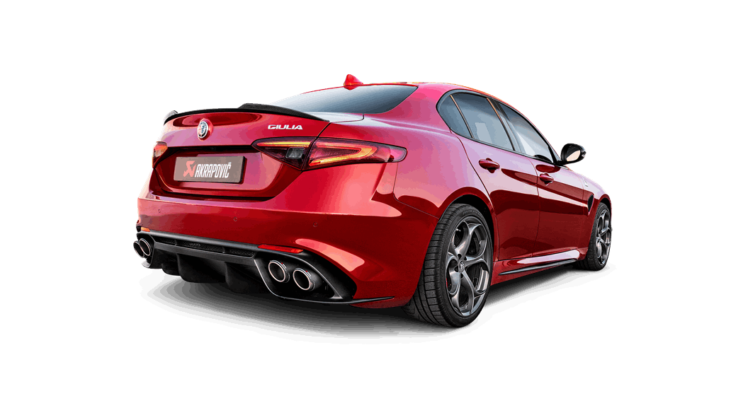 Akrapovic Alfa Romeo Giulia Quadrofoglio Evolution Line Titanium Exhaust System - ML Performance UK