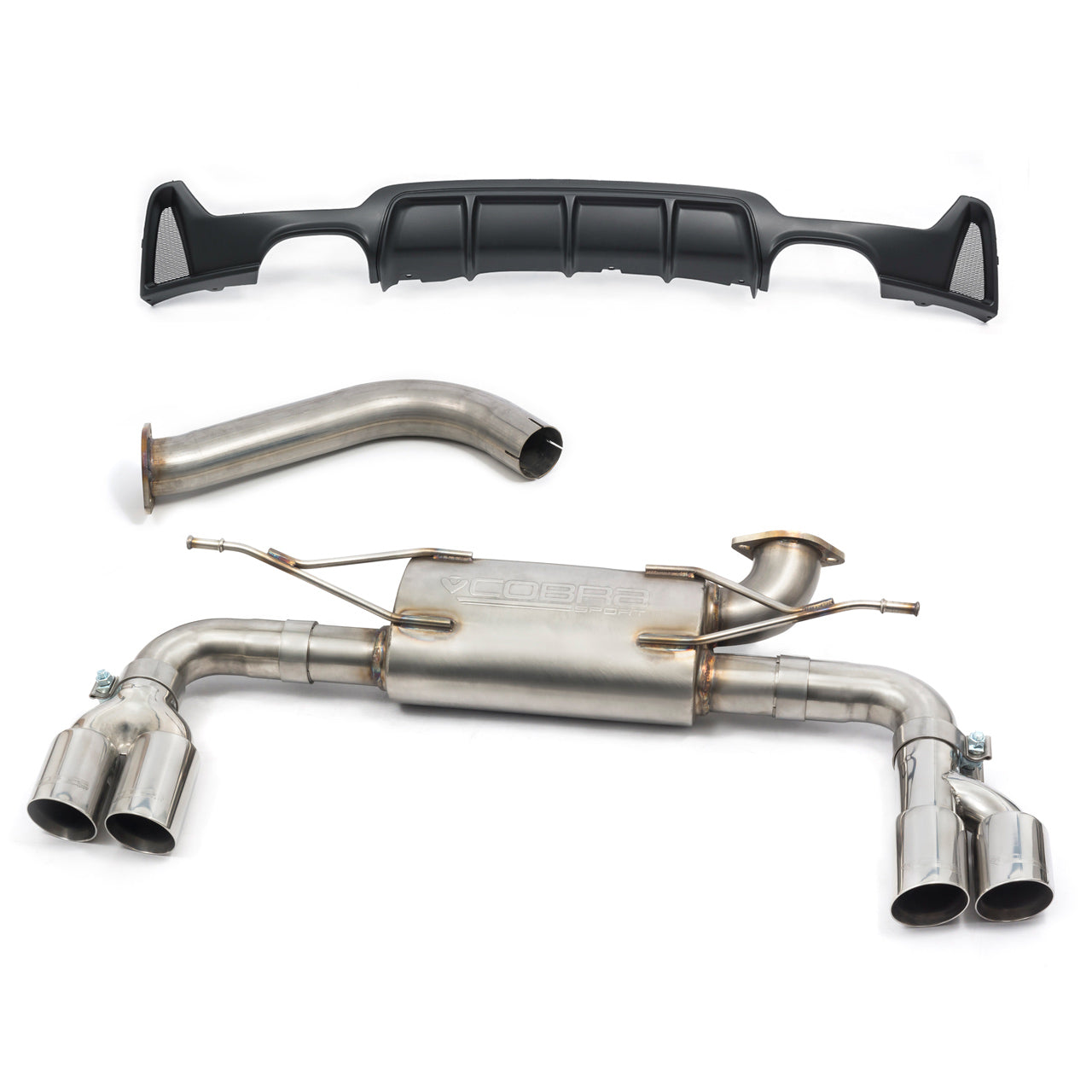 Cobra Exhaust BMW 420i (F32/F33/F36) (13-20) Quad Exit M4 Style Performance Exhaust Conversion | ML Performance EU Car Parts