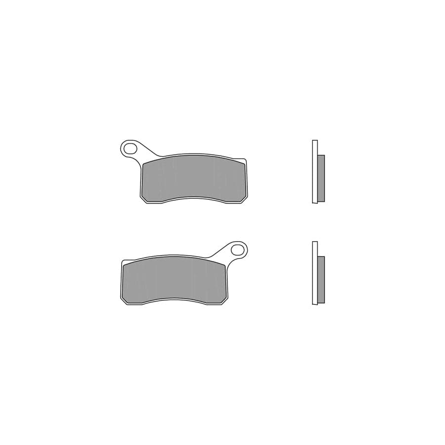 Brembo Sinter Offroad 07Gr07Sx Brake Pad Set Front And Rear