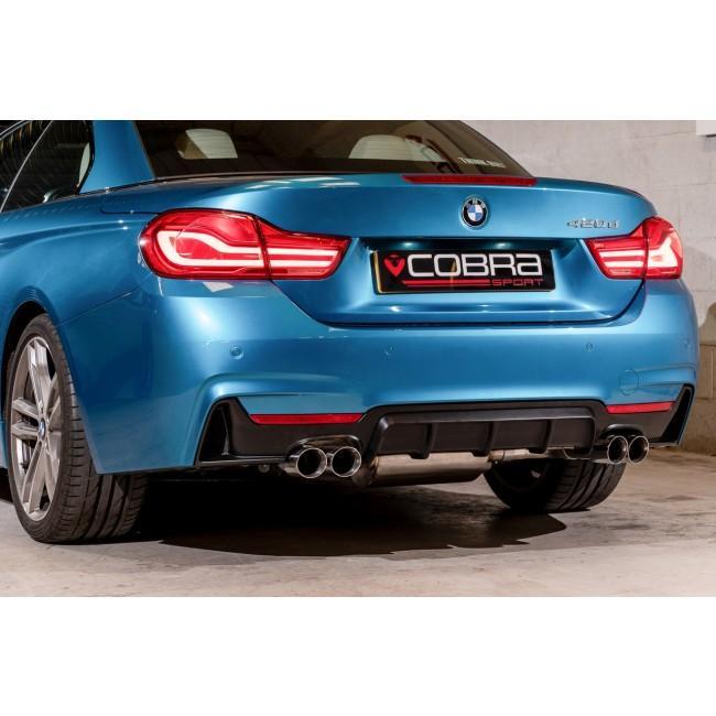 Cobra Exhaust BMW 420D (F32/F33/F36) (13-20) Quad Exit M4 Style Performance Exhaust Conversion