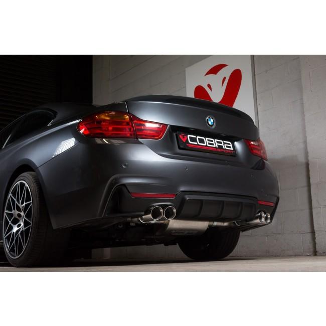 Cobra Exhaust BMW 435D (F32/F33/F36) Quad Exit M4 Style Performance Exhaust Conversion