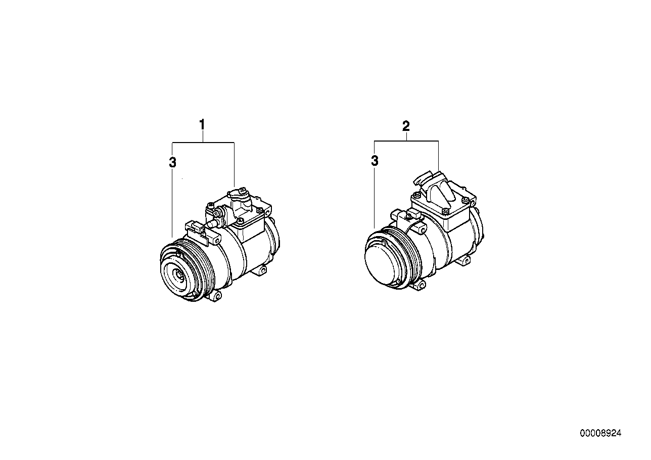 Genuine BMW 64528385918 E38 Exchange Air Conditioning Compressor (Inc. 750i, L7 & 750iLP) | ML Performance EU EU Car Parts